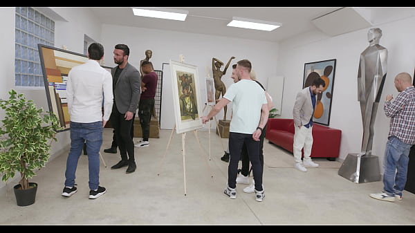 I visit the art gallery of my friend (wet) and I get gangbanged by 9 boys, ATM, DAP, DP, Milk Stuff, TAP, TP, Gapes, ButtRose, Pee Drink, Squirt, Facial