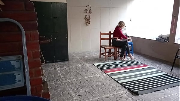 The stepsister was in the backyard and her stepbrother convinced her to have sex with him
