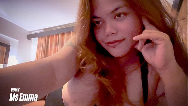 Very hot Filipina stepsister with big tits masturbates on camera