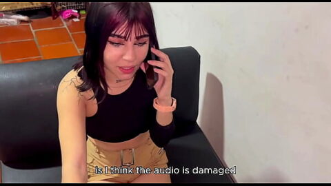 Leidy Helps the Technician Fix Her Computer