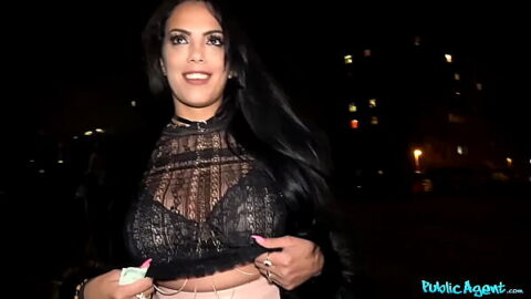 Juicy Latina Showing Off Her Big Tits and Ass in Public