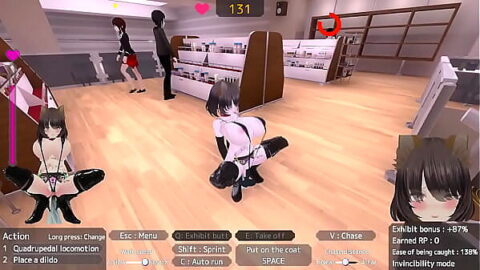 Exhibitionist Masturbates in Clothing Store