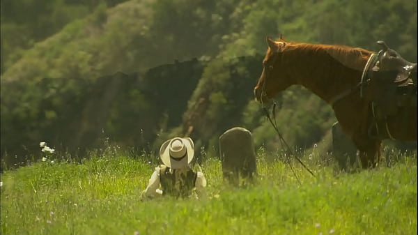 Brooke Ballentyne Fucks A Hired Ranch Hand By The Fireside Outdoors SQF