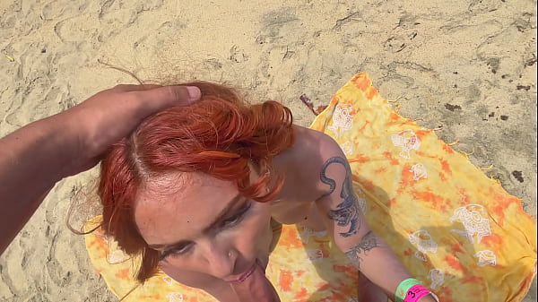 Stranger Fucks Me on a Nude Beach After I Blow Him — Real Voyeur Caught Jerking Off Watching Us